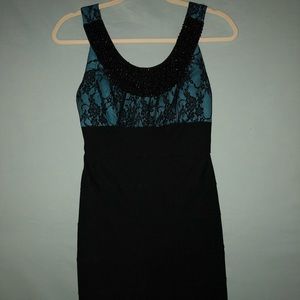 Trixxi Sequined Lace Top Dress